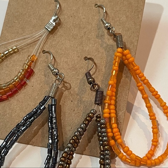 Vintage Boho Mismatch Earrings - Picture 3 of 7